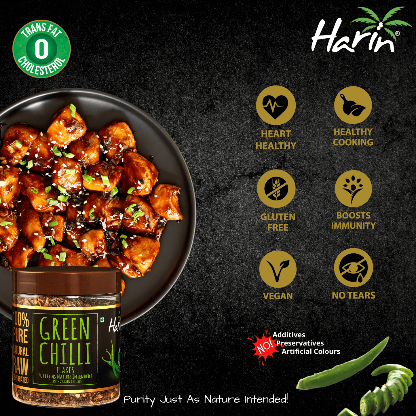 Harin Green Chilli Flakes