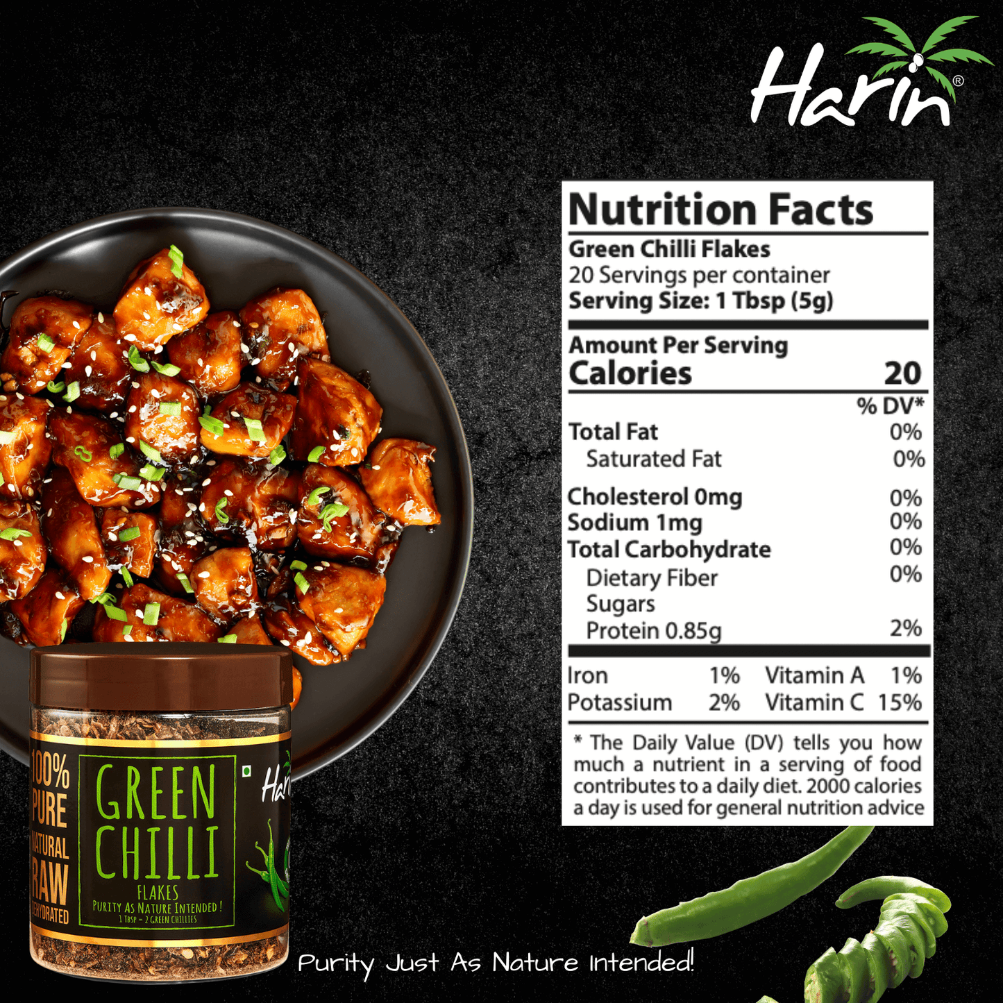 Harin Green Chilli Flakes